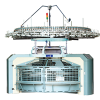 High speed dual-size open-width single jersey circular knitting machine